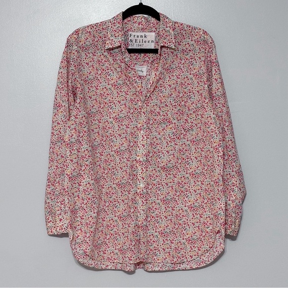 Frank & Eileen Joedy Floral Boyfriend Button-Down Size Medium - Picture 4 of 9